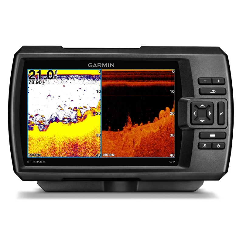 Garmin Striker Plus 7cv GPS Fishfinder w/CV-20TM Transducer
