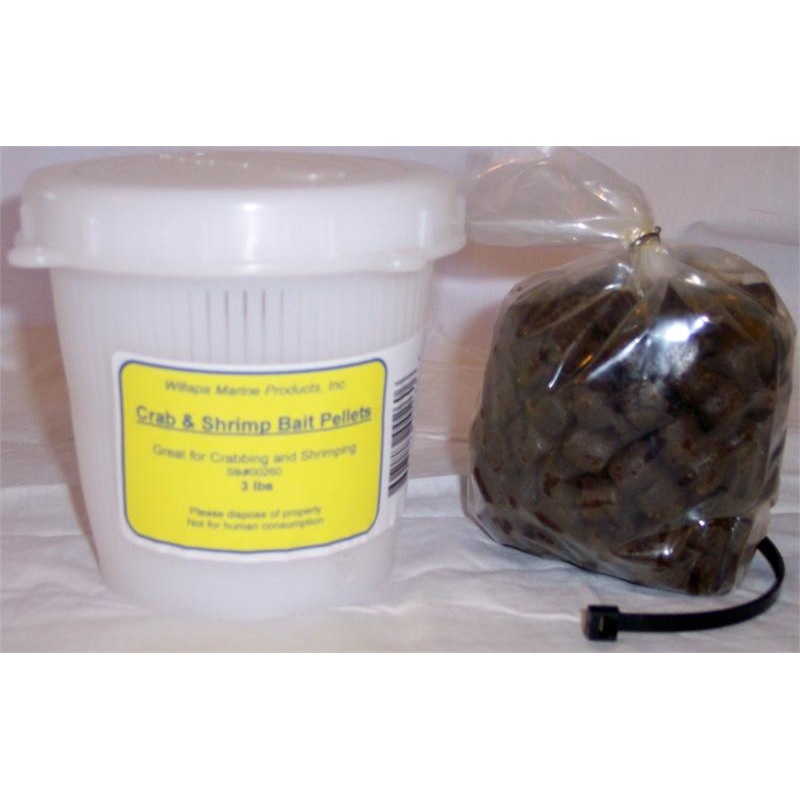 Willapa Marine Bait Jar & Bait Pellets