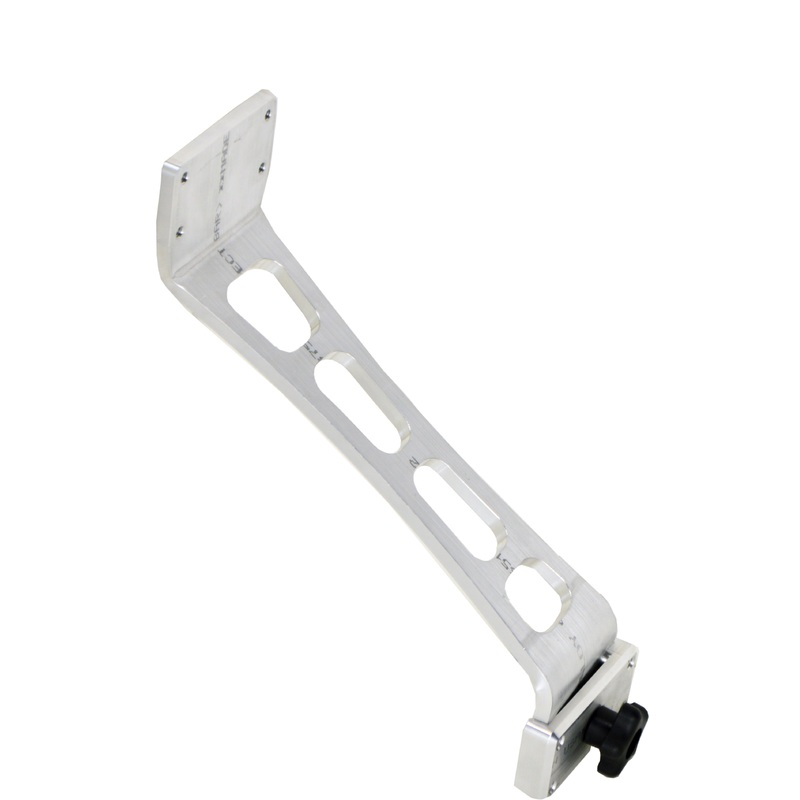 FishEng Products Aluminum 15" Bent Extreme Rod Extension & Base