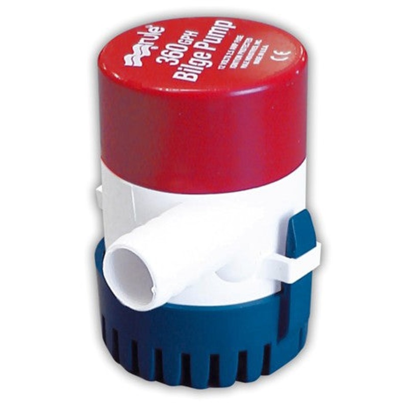 Rule Industries Non-Automatic 12 Volt Bilge Pump 360 Gph