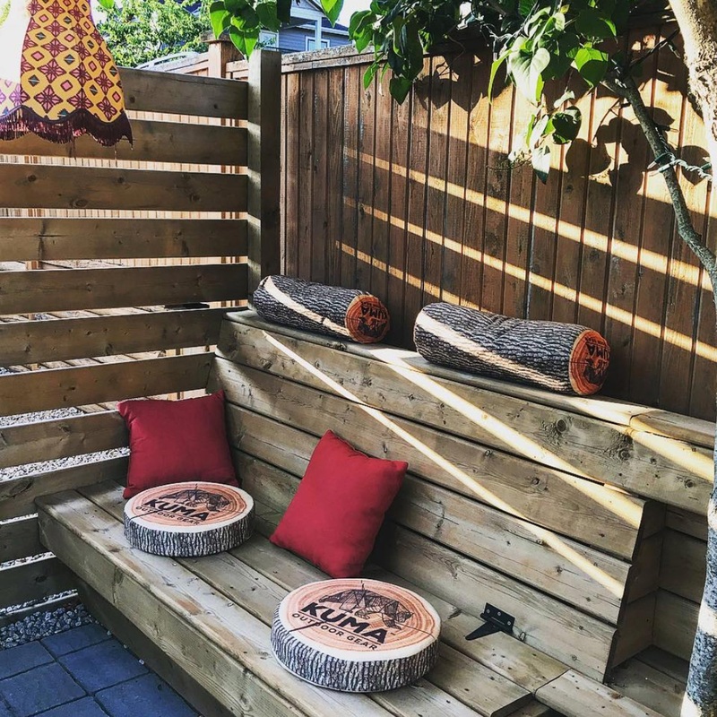 Kuma Outdoor Wood Chip Pillow/Seat Cushion