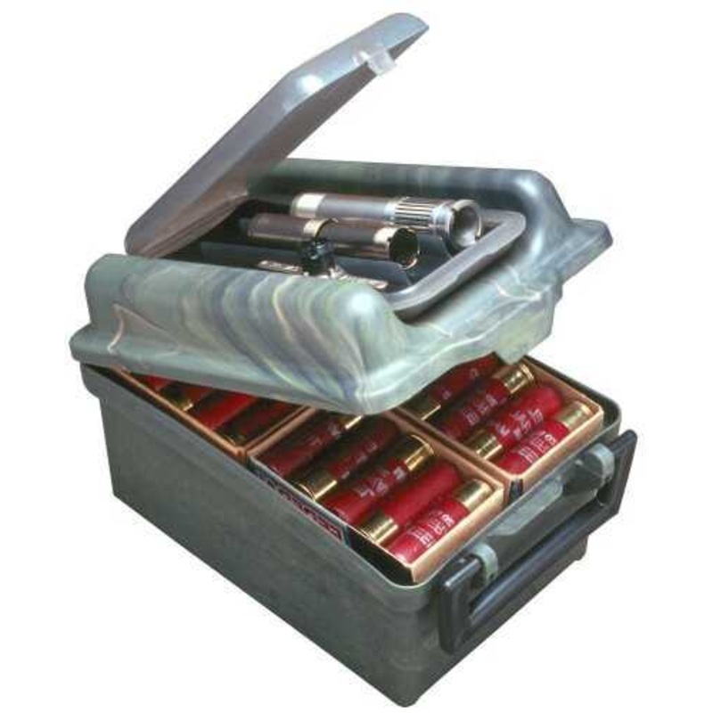 Mtm Shotshell And Choke Tube Box - Camo - 100 Round