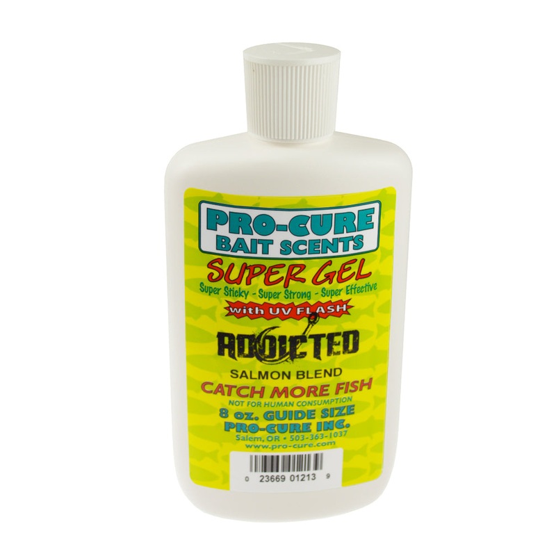 Pro-Cure Addicted Blend Salmon Super Gel Bait Scents & Uv Flash