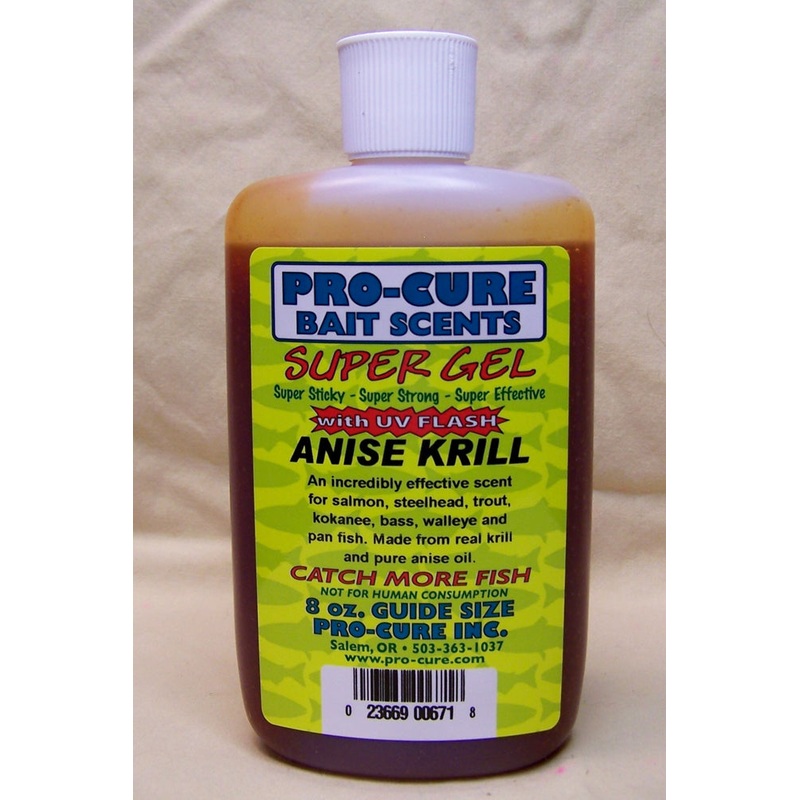 Pro-Cure Super Gel High Performance 8 Ounce Bait Scents & Uv Flash