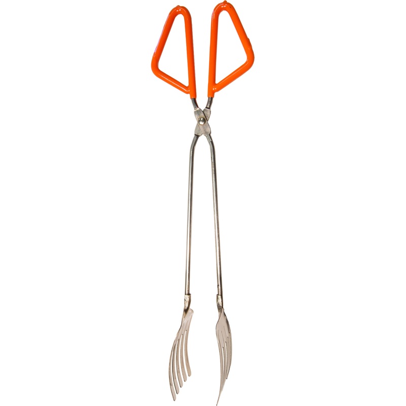 Smi Stainless Steel Fork Tip Crab Scissor Tongs