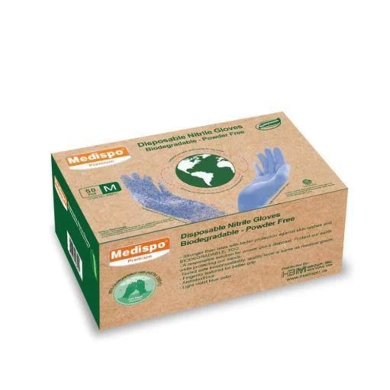 Premium Biodegradable Nitrile Gloves-50 Count