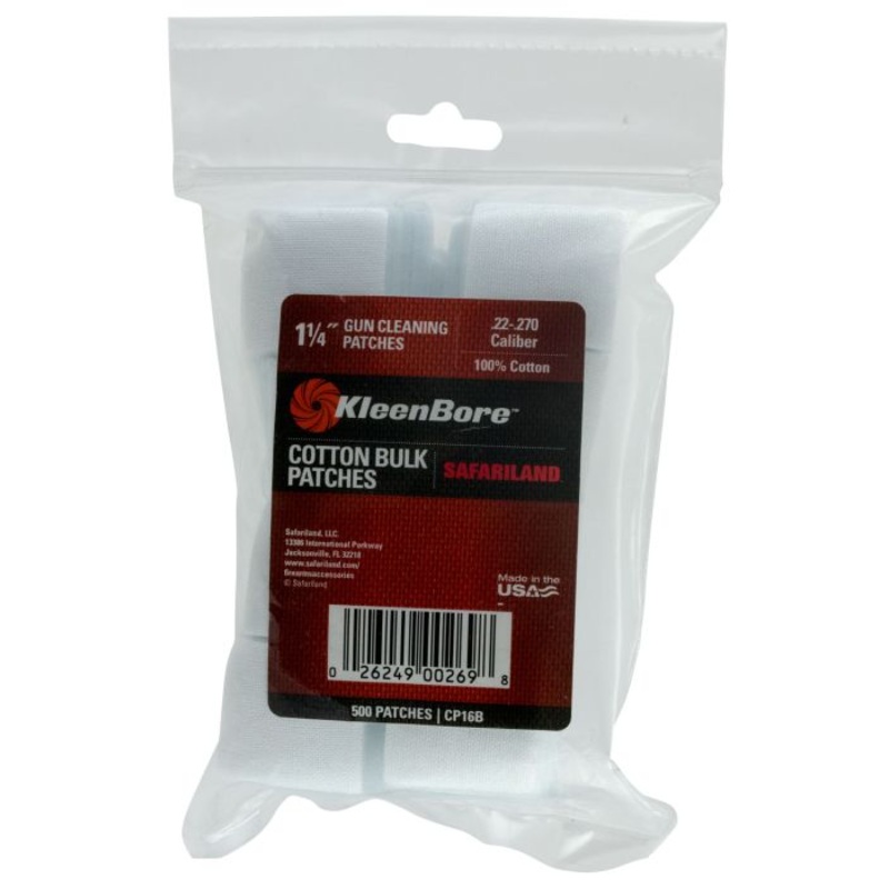 Kleen-Bore Super Shooter Cotton Patches Cleaning Patches 1.25 In Sq
