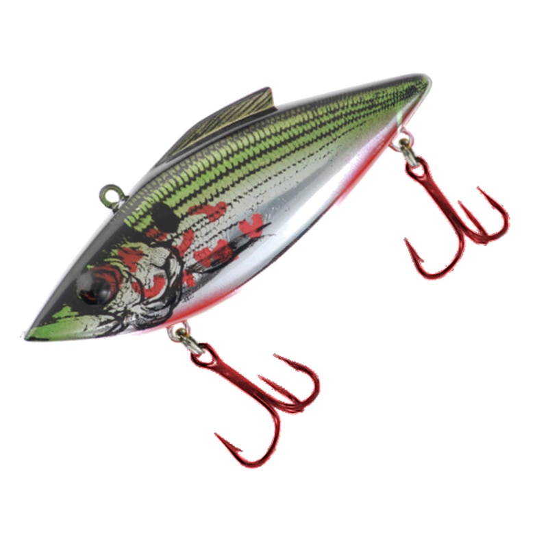 Bill Lewis Rat-L-Trap 1/4Oz: Bleeding Chrome Green Shad