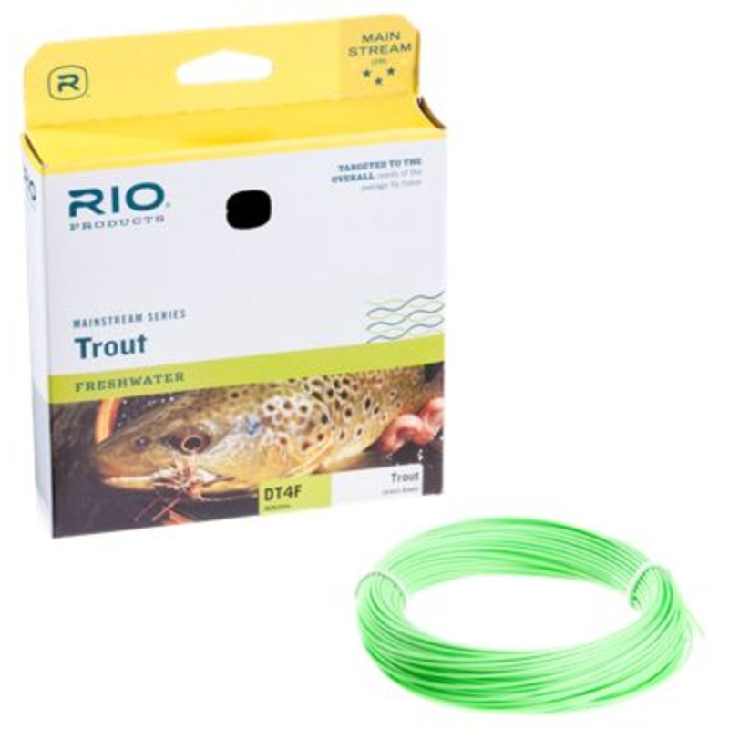 RIO Mainstream Trout Double Taper Lines, Lemon Green