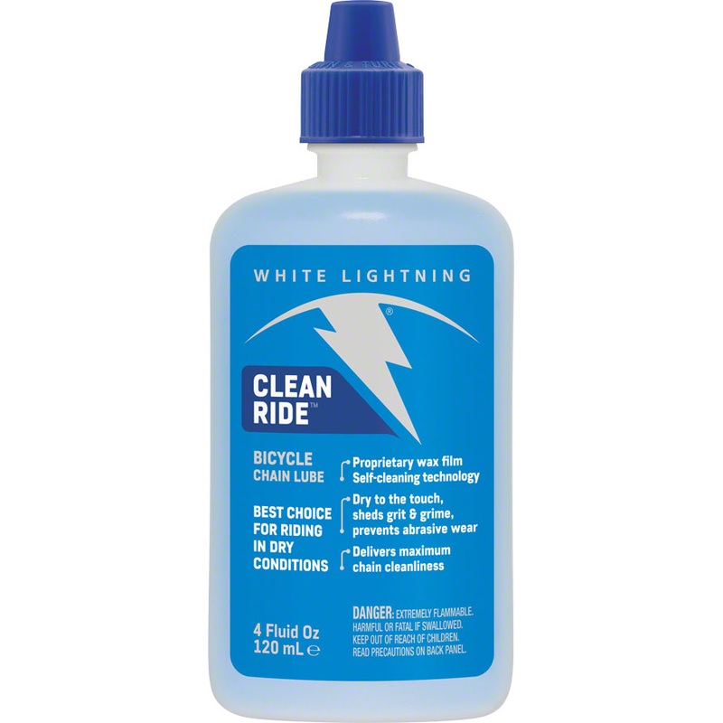 White Lightning Clean Ride Bike Chain Wax Lube - 4oz, Drip