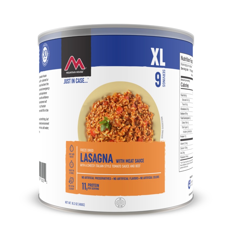 Mountain House Lasagna With Meat Sauce Can