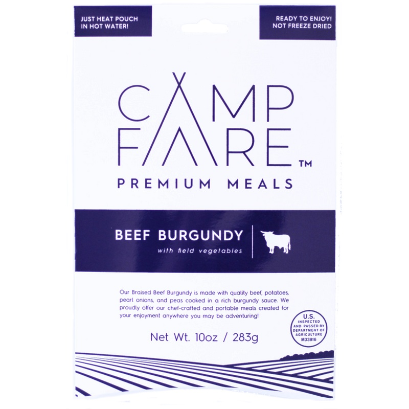Campfare Beef Burgundy with field vegetables