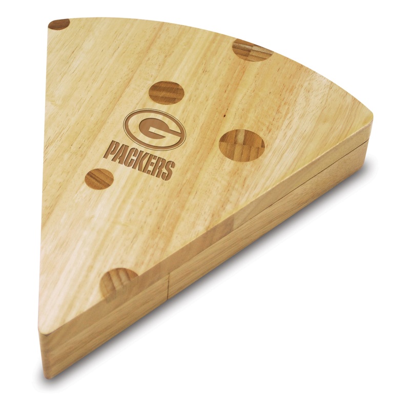 Green Bay Packers - Swiss Cheese Cutting Board & Tools Set