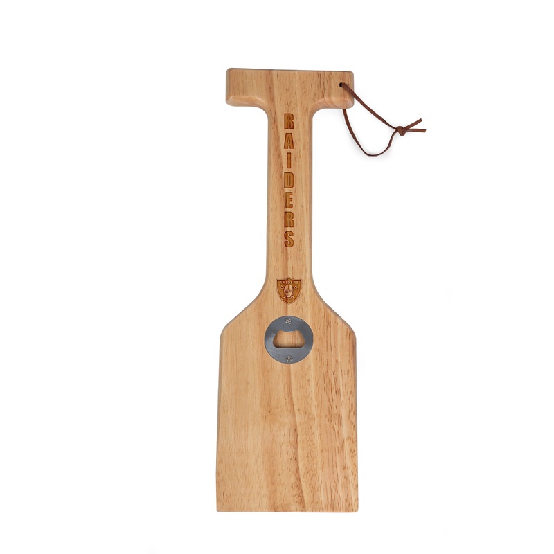 Las Vegas Raiders - Hardwood BBQ Grill Scraper with Bottle Opener