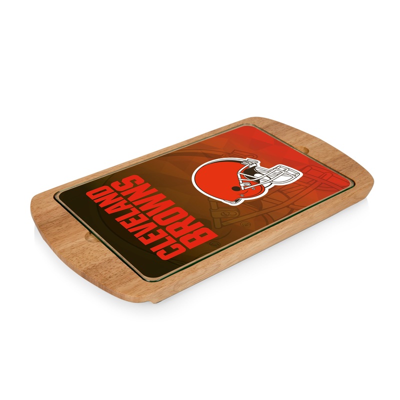 Cleveland Browns - Billboard Glass Top Serving Tray