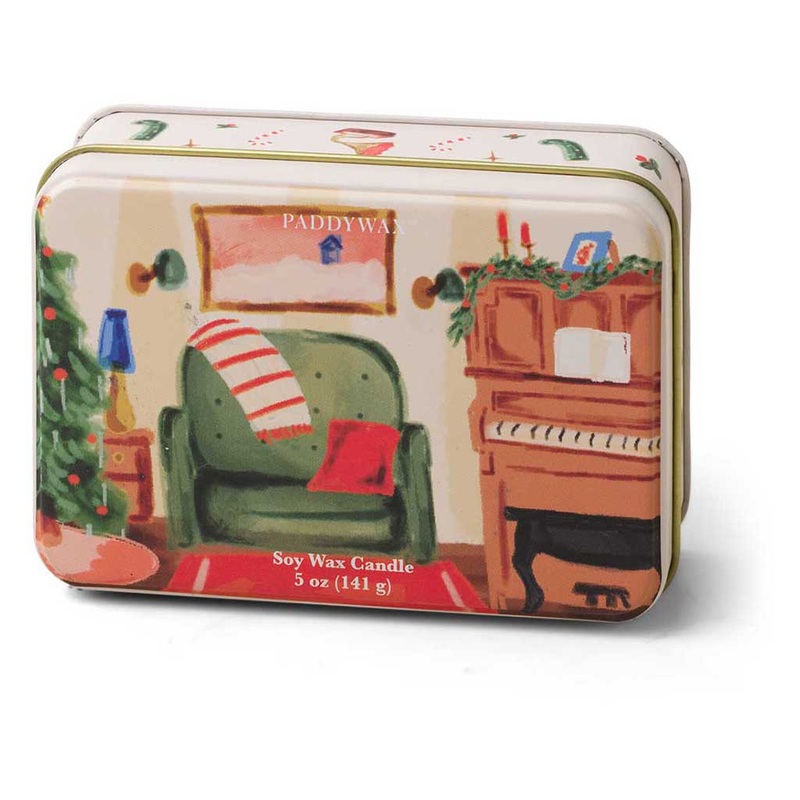 Christmas Tin Candle | Pomegranate & Spruce