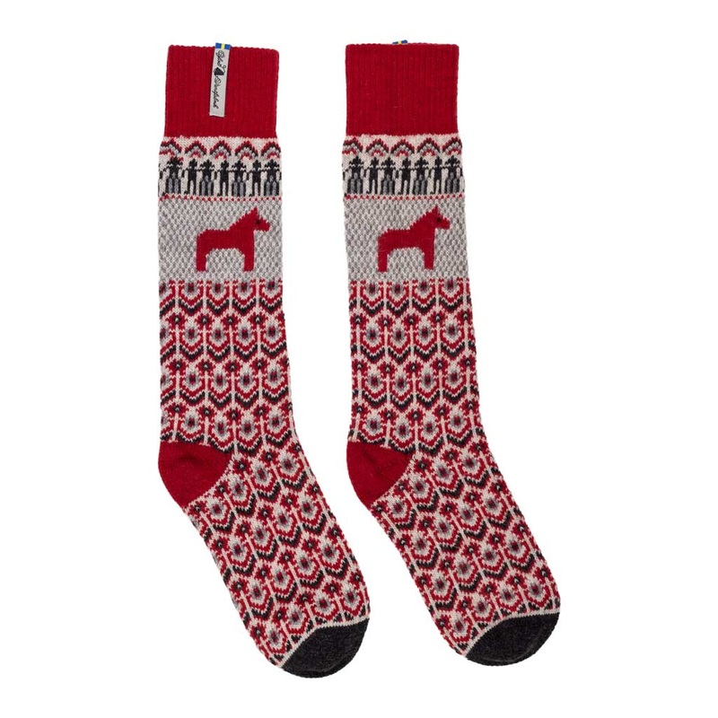 Dalarna Rd Wool Socks