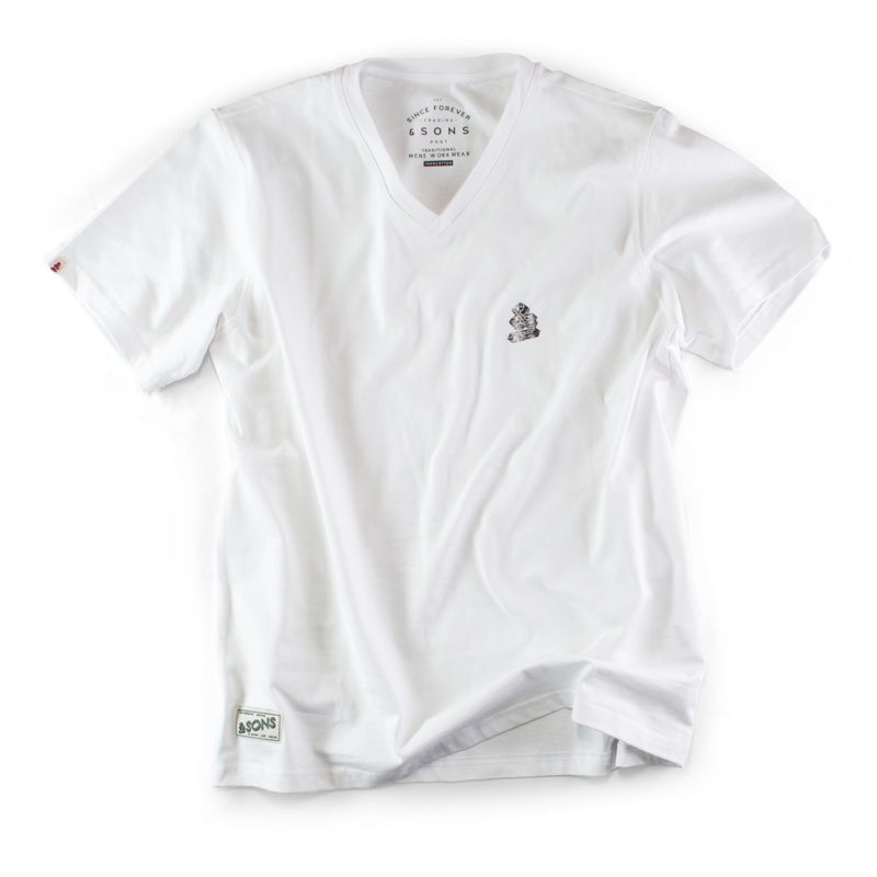 Classic White V-Neck T-Shirt