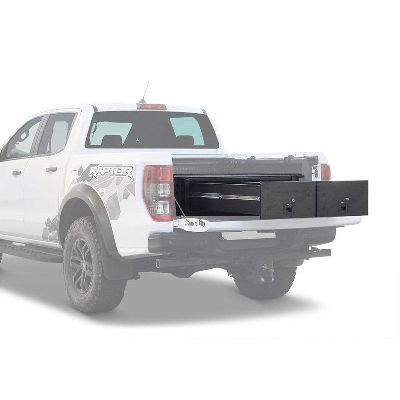 Ford Ranger Wildtrak / Raptor (2014-2022) w/Drop-In Bed Liner Drawer Kit