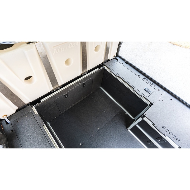 Alu-Cab Alu-Cabin Canopy Camper - Toyota Tundra 2007-2021 2nd and 2.5 Gen. - Front Utility Module - 5'5" Bed