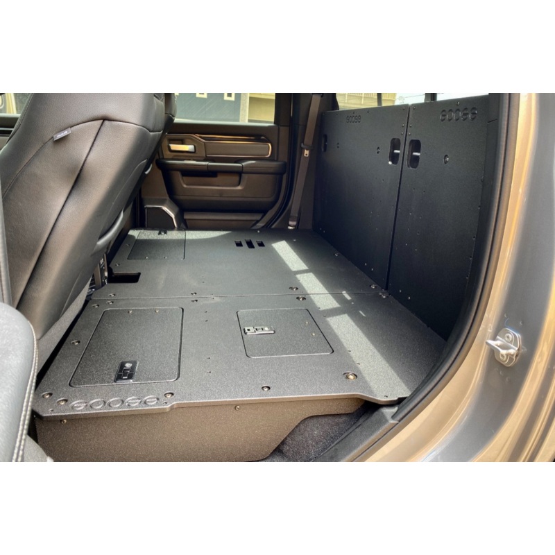 Ram 2500/3500 2009-Present 4th & 5th Gen. Crew Cab - Second Row Seat Delete Plate System (Available NOW!)