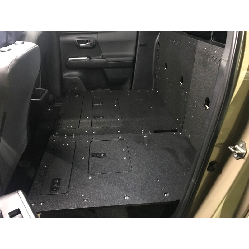 Toyota Tacoma 2005-2023 2nd and 3rd Gen Double Cab - Second Row Seat Delete Plate System (Available Now!)