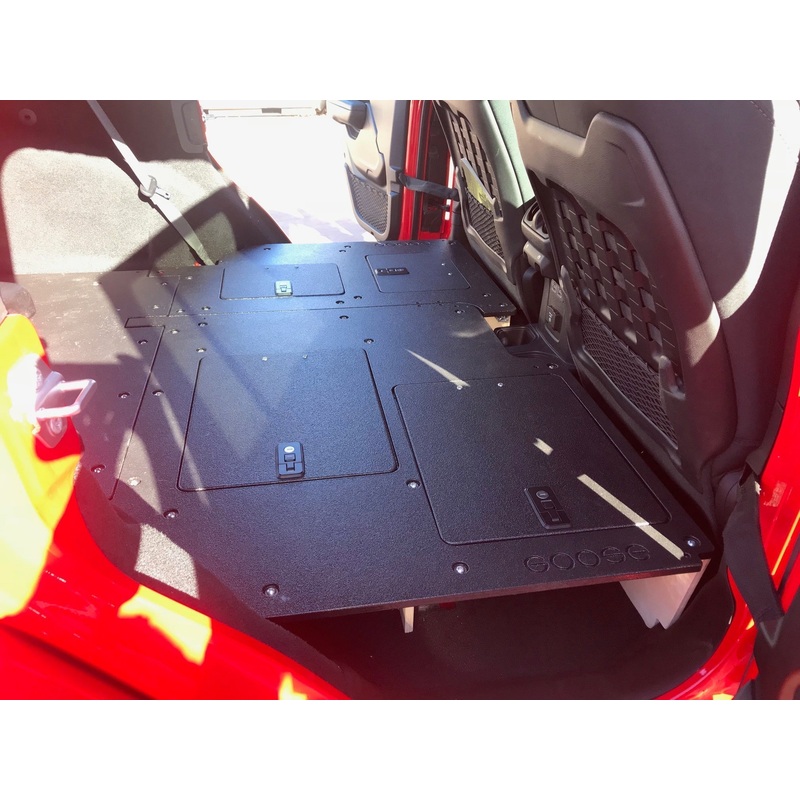 Jeep Wrangler 2018-Present JLU 4 Door - Second Row Seat Delete Plate System