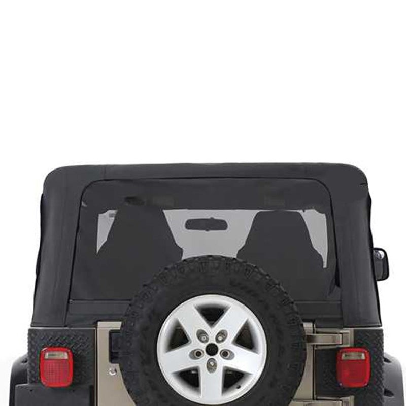 Replacement Soft Top With Upper Doors - Black Diamond - TJ