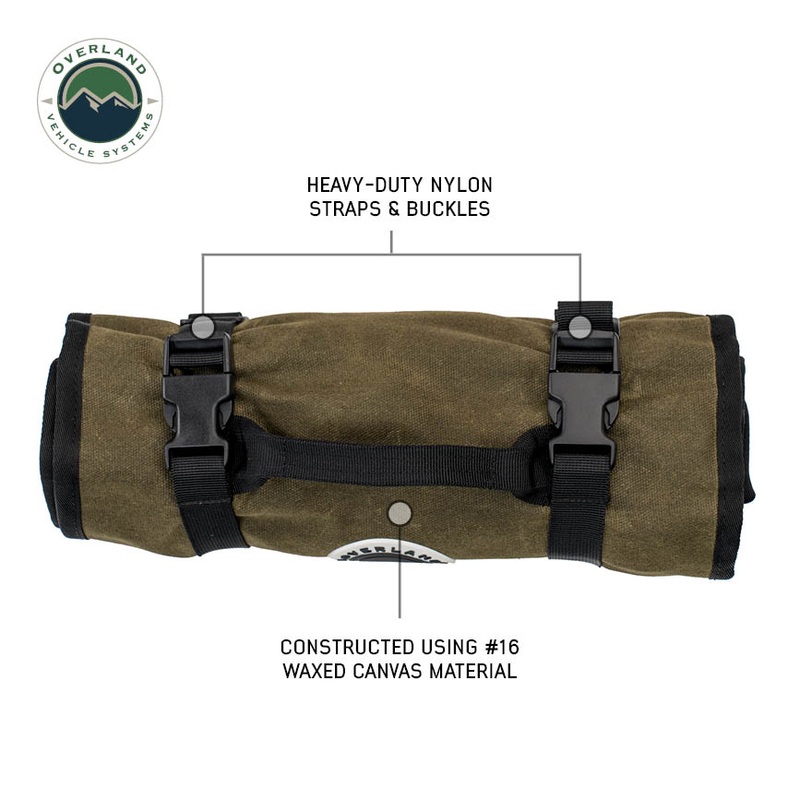 Small Wrench Tool Roll (12 Slot) #16 Waxed Canvas