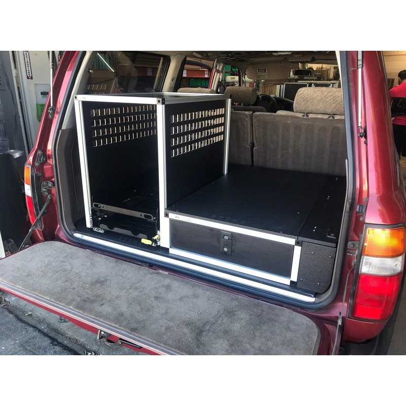 Toyota Land Cruiser 1991-1997 80 Series - Single Drawer Module with Fitted Top Plate - 24-3/16"W x 8"H x 40"D