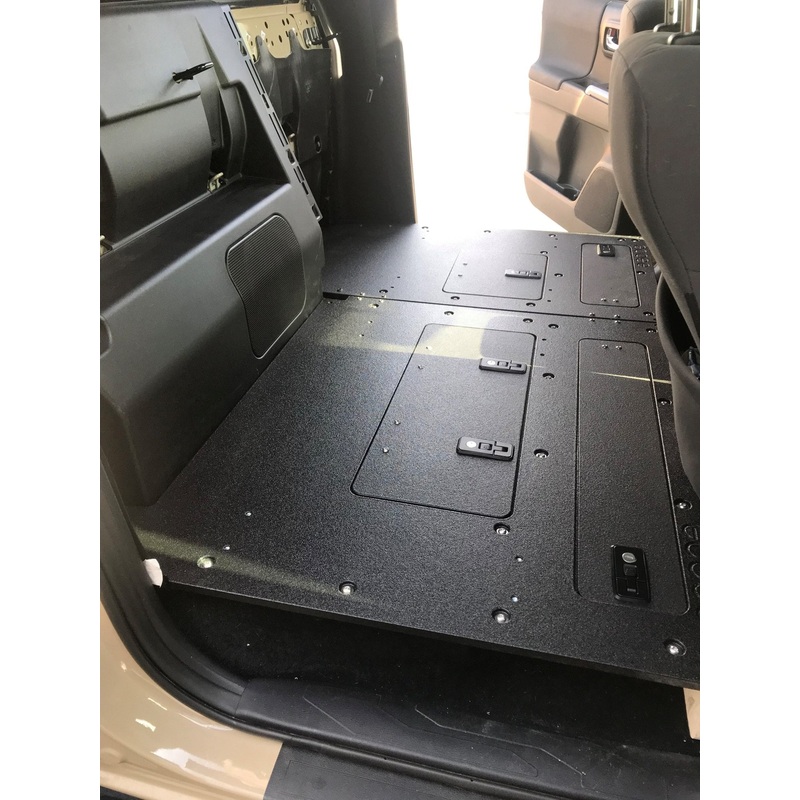 Toyota Tacoma 2005-2023 2nd and 3rd Gen. Double Cab - Second Row Seat Delete Plate System keeping Factory Back Wall
