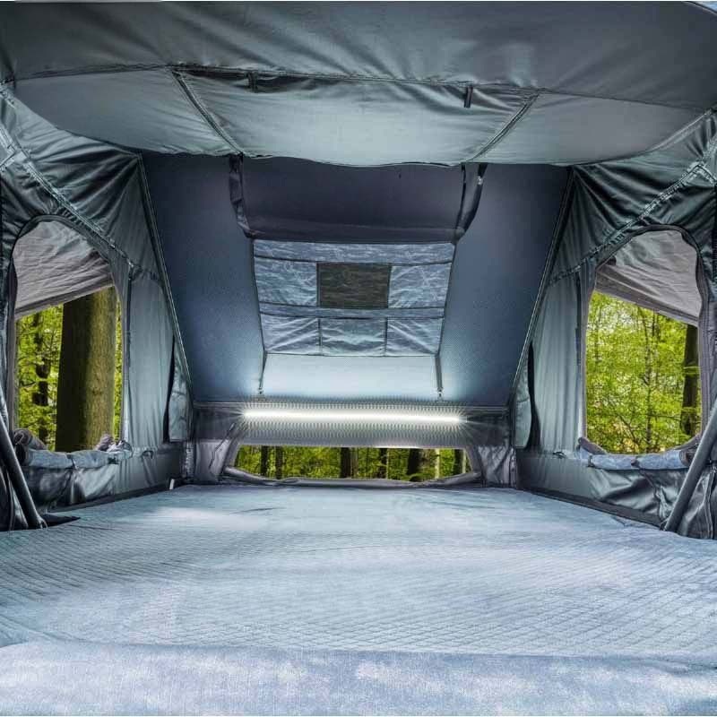 XD Everest 2 - Cantilever Aluminum Roof Top Tent, 2 Person, Grey Body & Black Rainfly