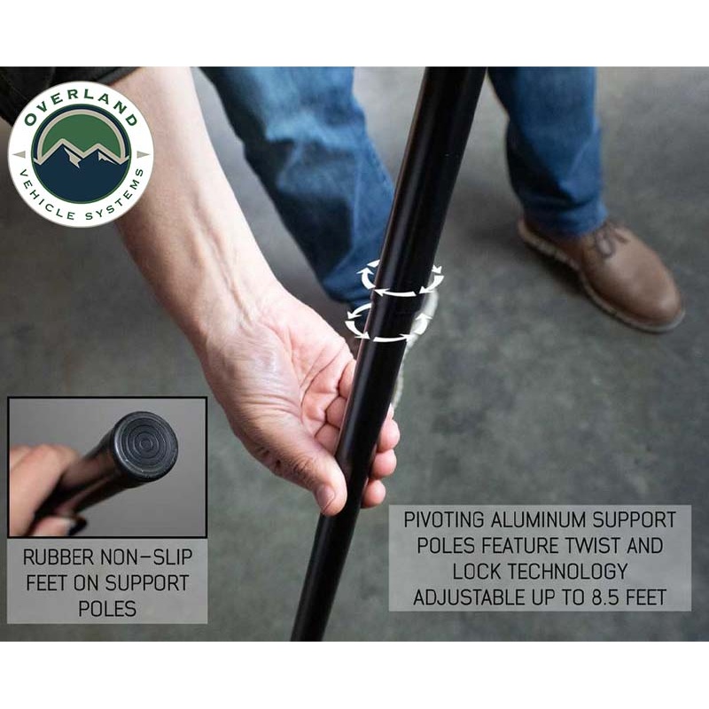 HD Nomadic 180 - Awning Poles, 3.0 Meter 4 Piece Kit