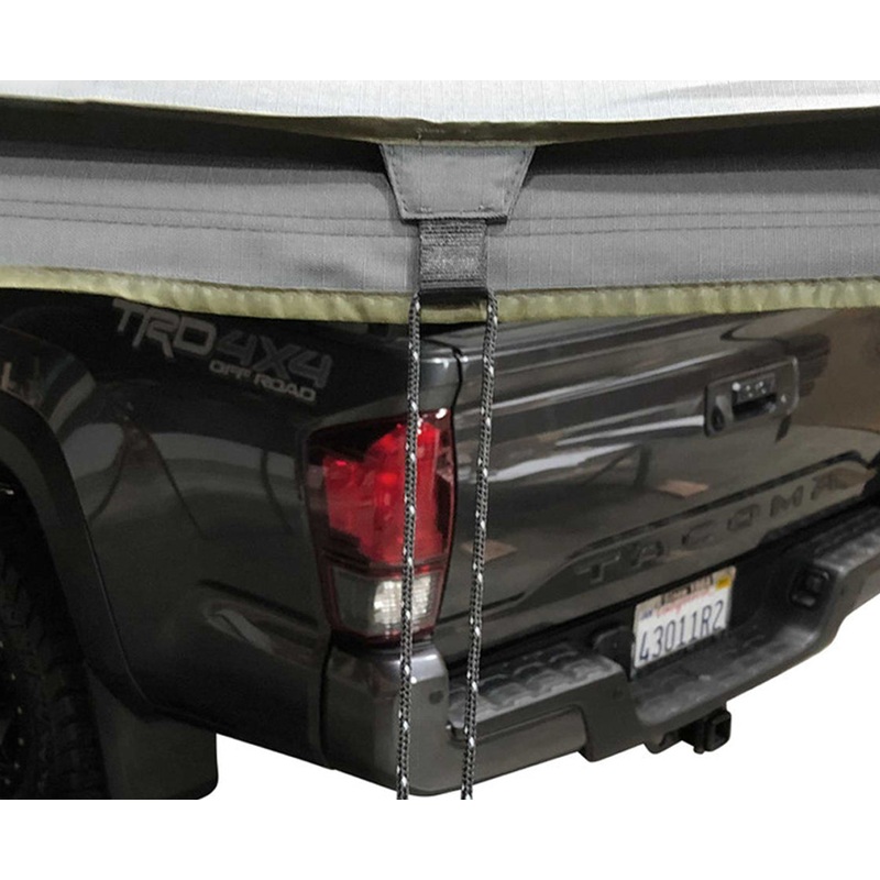 HD Nomadic 180 - Awning, Wall Kit, Universal, Grey Body, Green Trim W/Black Travel Cover