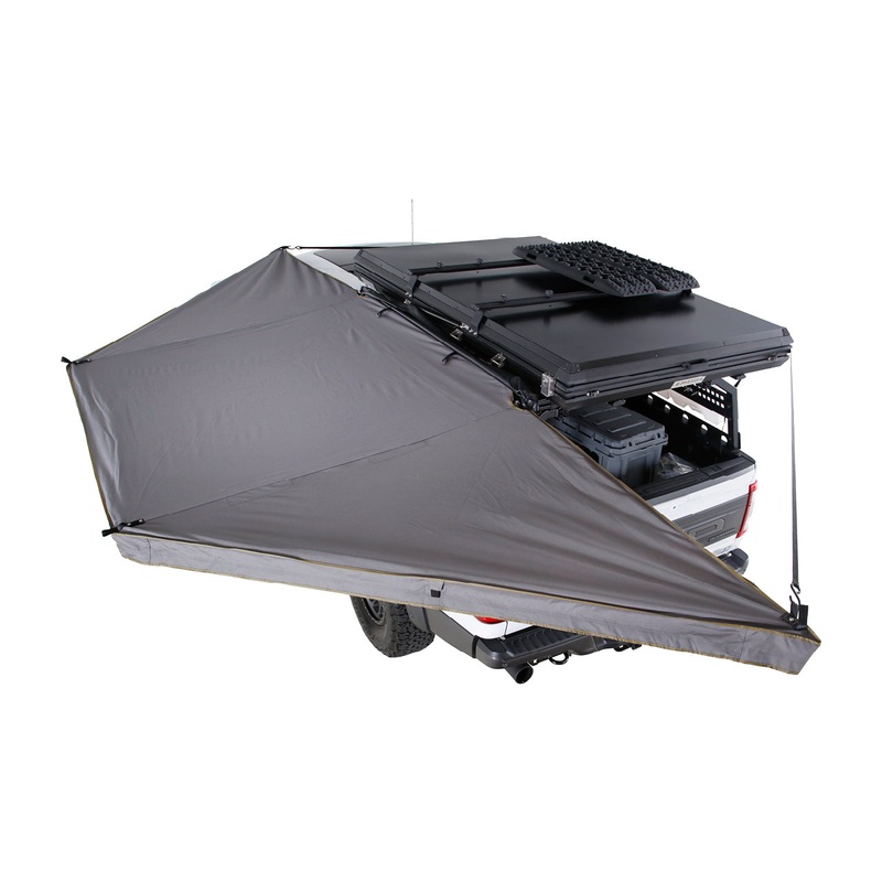 HD Nomadic 180 LTE - Awning, Grey Body, Green Trim & Black Travel Cover