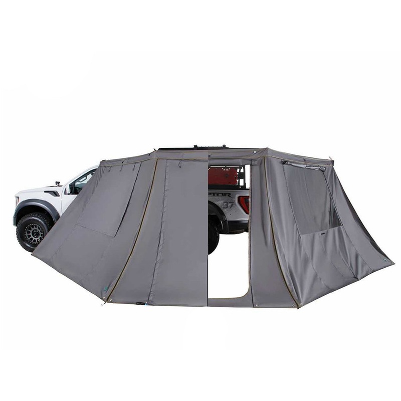 HD Nomadic 180 - LTE Awning Wall, Universal, Grey Body, Green Trim W/Storage Bag