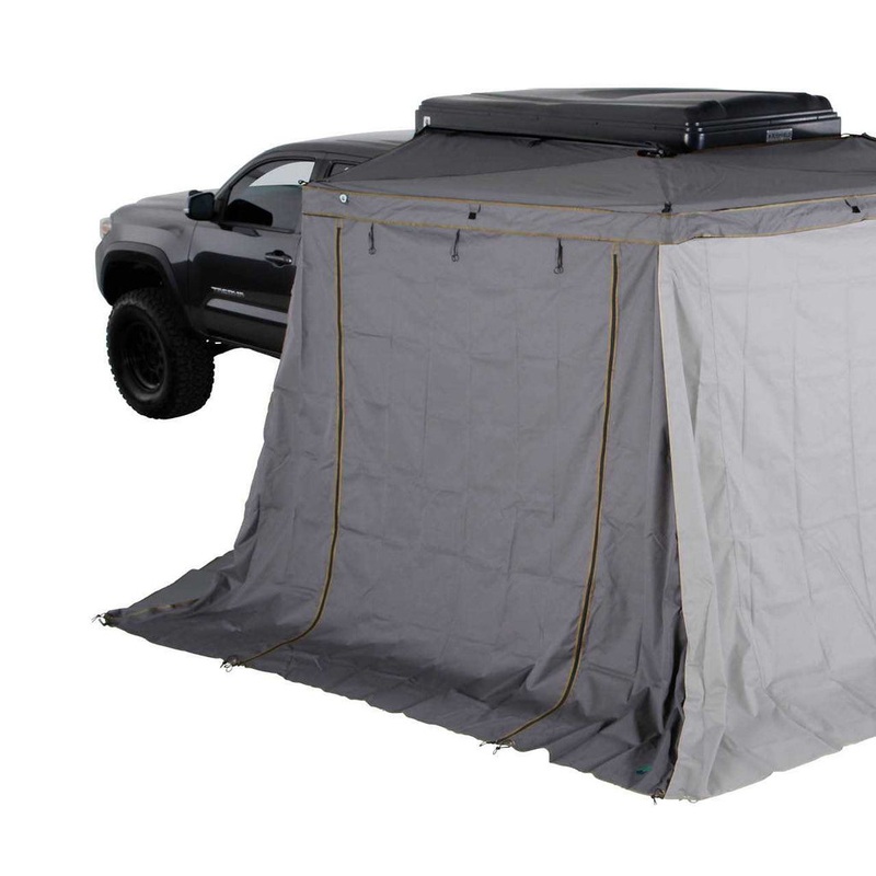 HD Nomadic 270 LTE - Awning Wall 1, Driver Side, Grey Body, Green Trim W/Storage Bag
