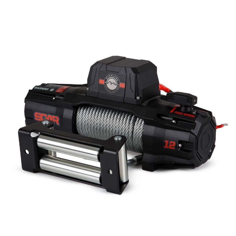 SCAR 12 - 12,000 lb. Winch With Steel Cable & Wireless Remote
