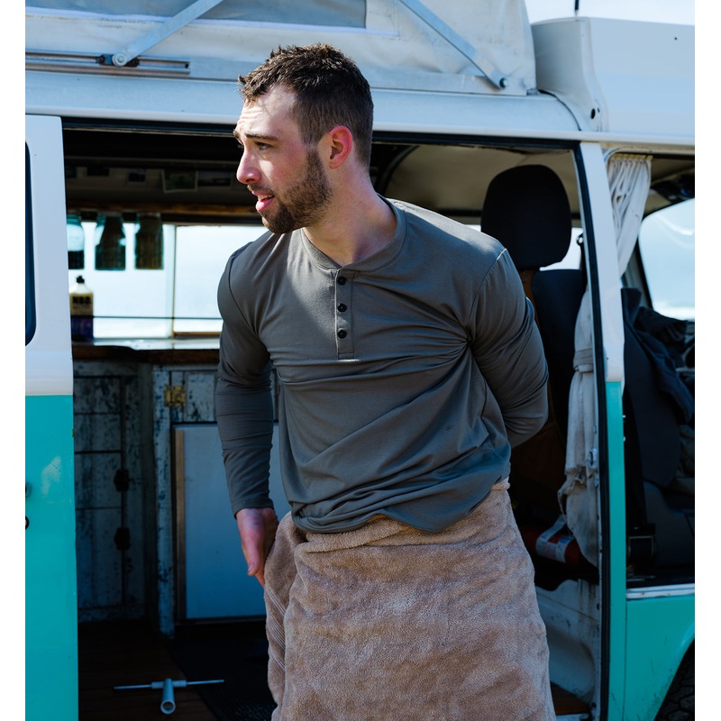 Men's Bamboo Flex Long Sleeve Henley