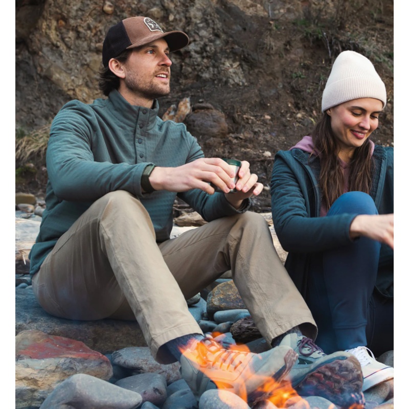 Men's Gridback Fleece Snap Pullover
