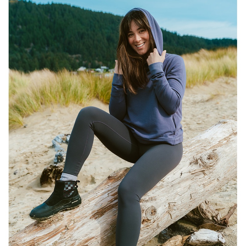 Women's Bamboo Lightweight Fleece Cropped Hoodie