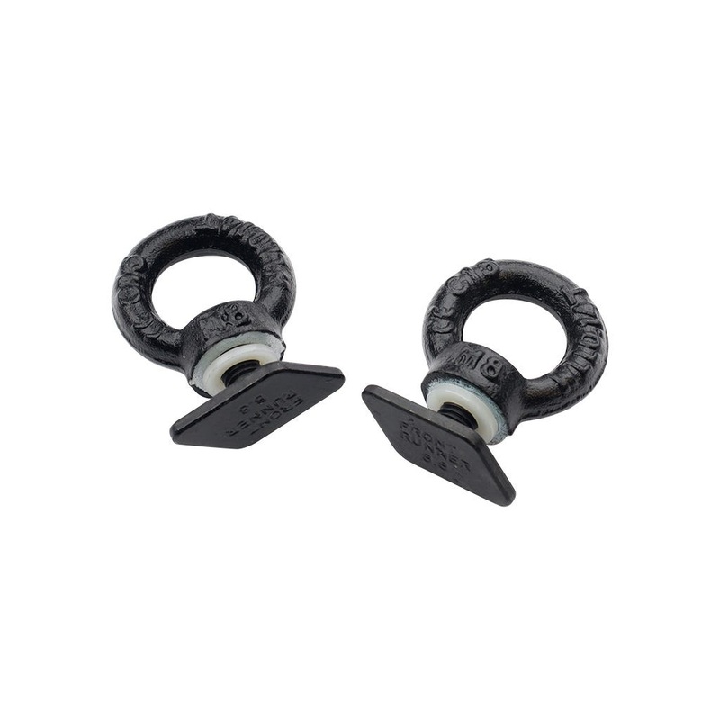 Black Tie Down Rings / Eye Bolts for Tracks