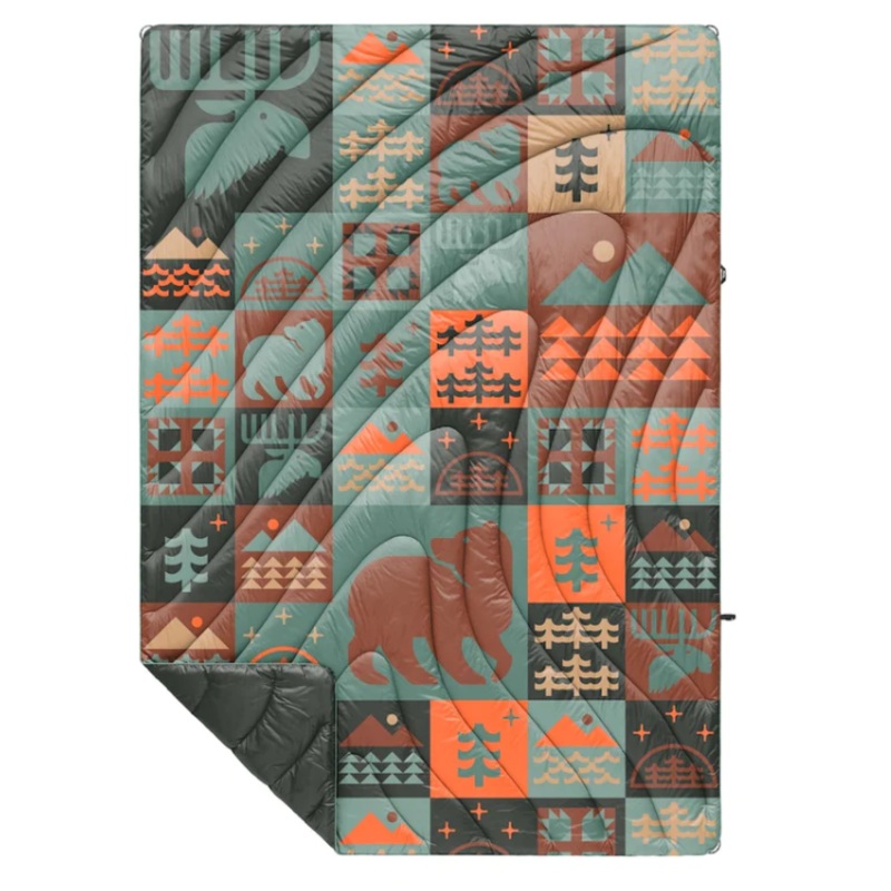 ORIGINAL PUFFY BLANKET - FOREST CABIN