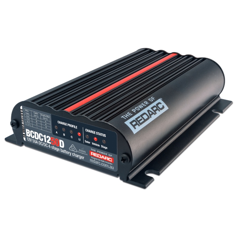 Redarc DC-DC Charger 12V 50A In-Vehicle DC-DC Battery Charger