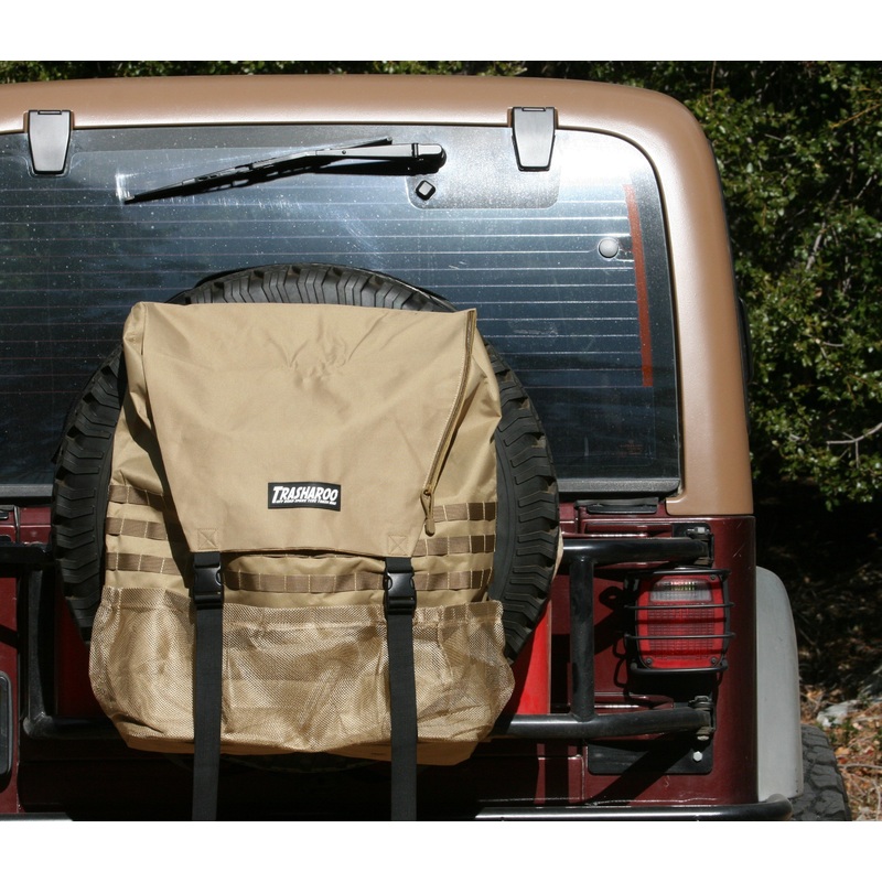 Trasharoo Spare Tire Trash Bag, Tan