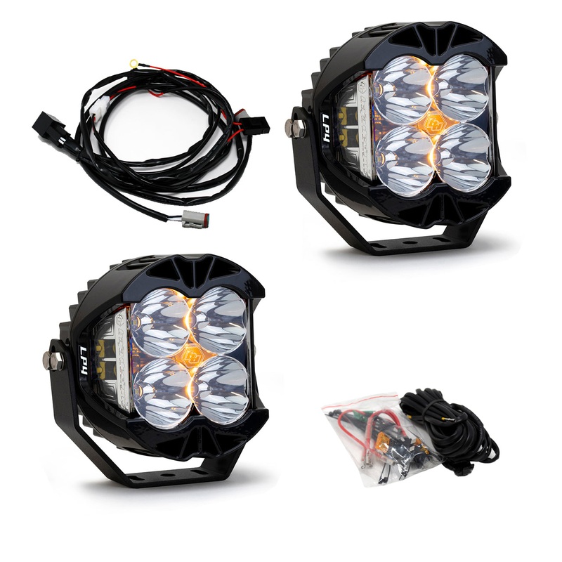 Baja Designs LP4 Pro Spot LED Lights - Pair - White