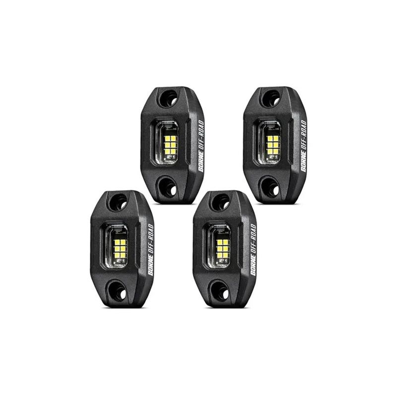 Borne Off-Road Rock Light Kit, 4pcs - Long Harness