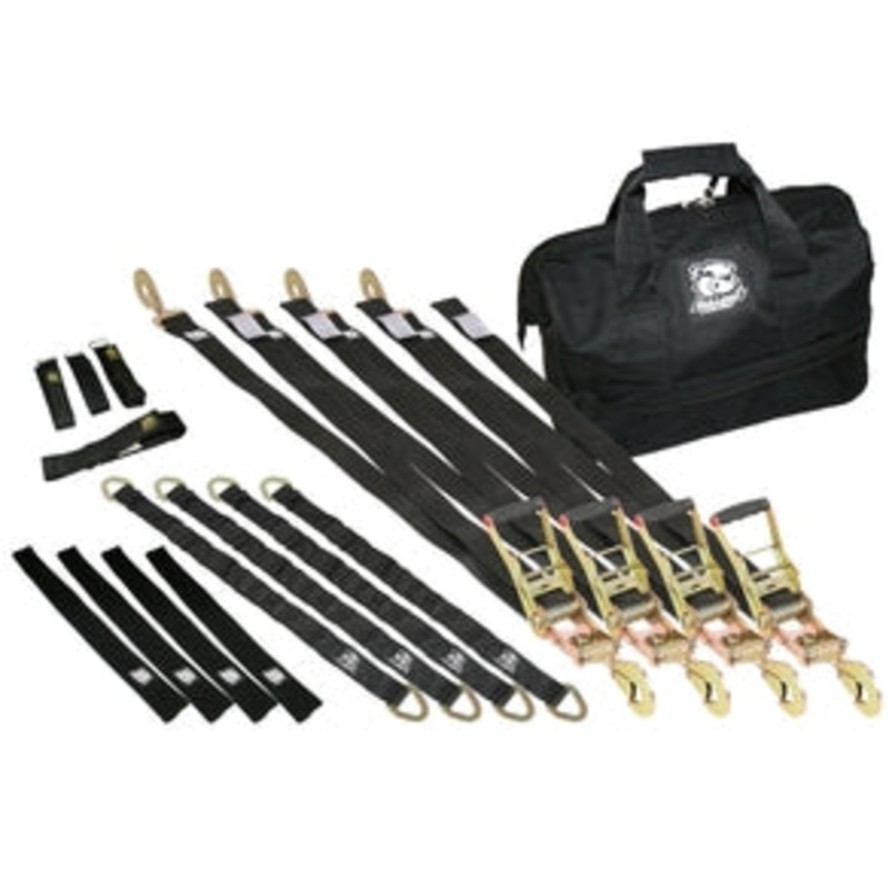 Bulldog Winch 17pc Ratcheting Tie-Down Kit