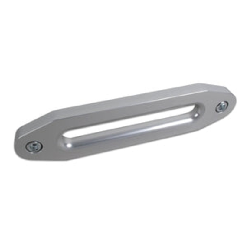 Bulldog Winch Anodized Aluminum 10in Hawse Fairlead, Clear Finish