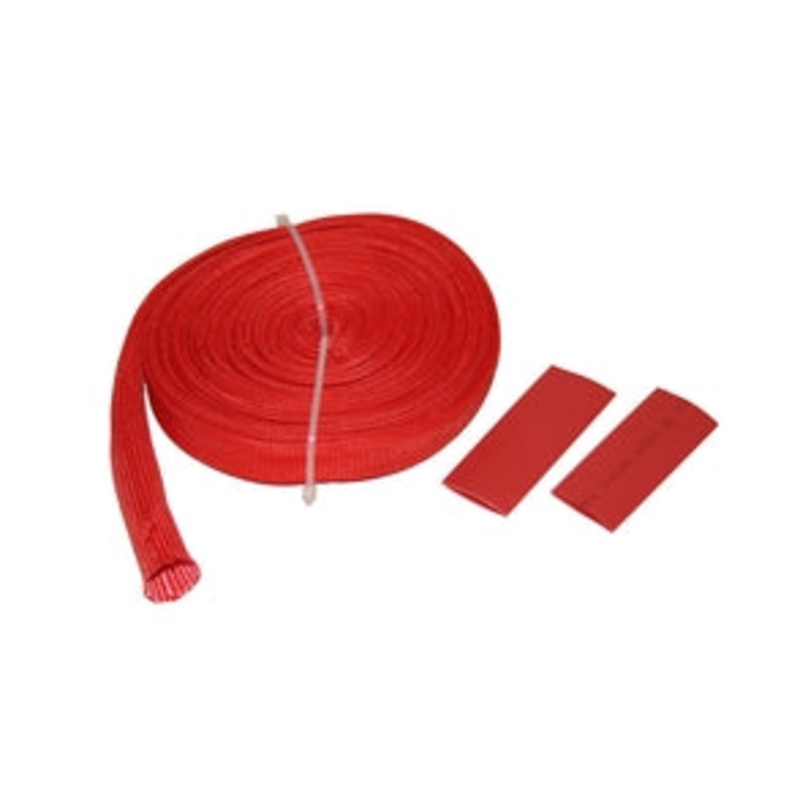 Bulldog Winch Fiberglass Red Wire Sheathing, 25ft x 1/2in